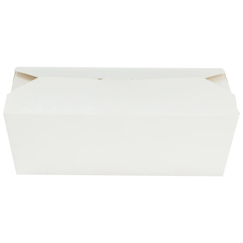 No.3 Multi-Food White Boxes - 2000ml Lockable Lid - 50x Per Pack